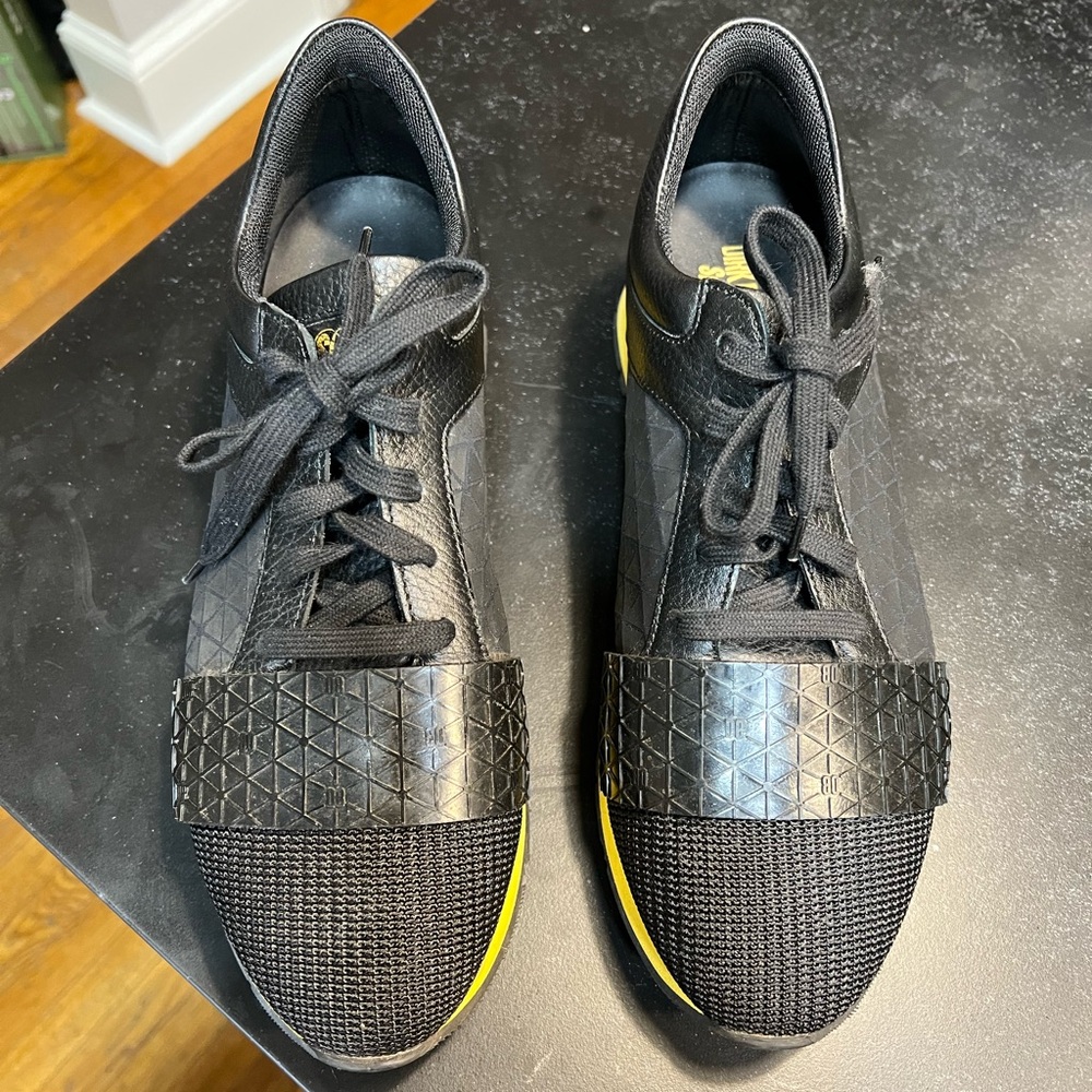 Dirk Bikkembergs Sport Couture Black and Yellow Sneakers